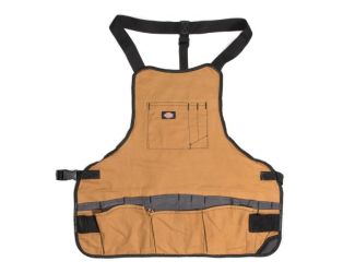 16 Pocket Bib Apron with Quick Release Buckle: Tan