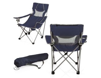 Campsite Camp Chair Navy Blue w/ Gray Accents