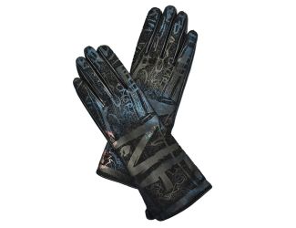 Graffiti Leather Gloves
