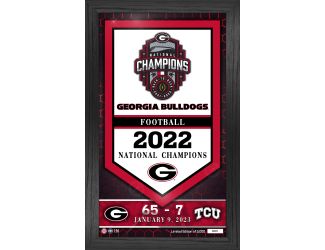 Georgia Bulldogs 2022  NCAA Champs BANNER Frame