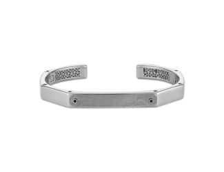 Marc Anthony's Sterling Silver Cuff, Damascus Steel inlay, 8.5"