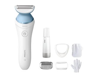 Lady Shaver Series 8000 Cordless Wet & Dry Shaver w/ Facial Hair Remover