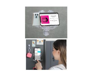 MirrorFone Universal Portable Cell Phone Holder - (Suction Mounted)