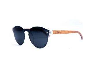 Winnie - Round Multiple Style Options Wooden Sunglasses Silver