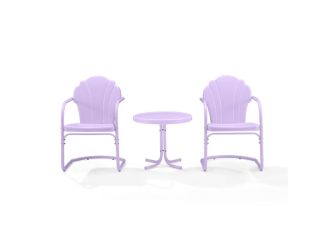 Tulip 3Pc Retro Outdoor Chair Set
