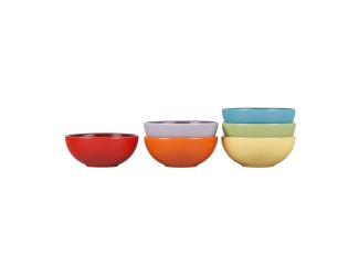 6pc Multi-Color Pinch Bowl Set