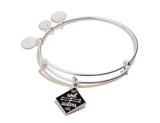 Soul Sisters Charm Bangle - Shiny Silver