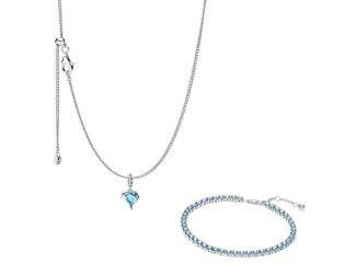 Crystal Blue Dolphins Set Size 23.6"