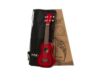 Makala Dolphin Soprano Ukulele w/ Gig Bag Red Burst