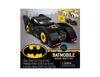 Batmobile Buildable Licensed Wood Paint Kit