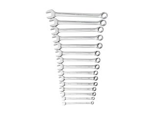 15pc Metric 6-Point Combination Wrench Set
