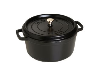 7qt Cast Iron Round Dutch Oven Matte Black