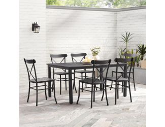Astrid 7Pc Outdoor Metal Dining Set