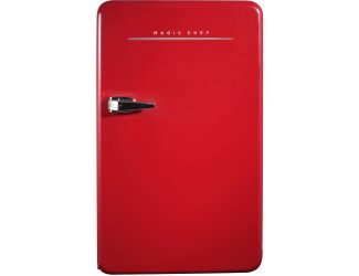 3.2 cu. ft. Retro Mini Refrigerator in Red without Freezer