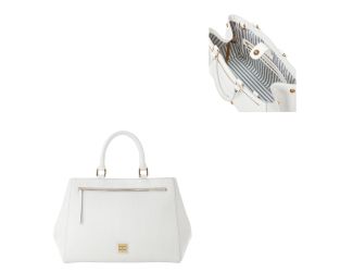 Saffiano Zip Satchel