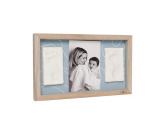 2 Prints Frame - Blue Abstract