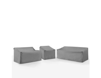 3Pc Outdoor Sectional Furniture Cover Set