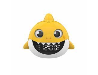 Pinkfong Baby Shark Alarm Clock with Bluetooth Speaker, Light - Yellow