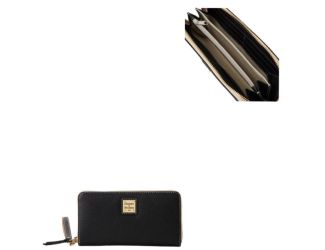 Lucca Leather Large Zip Around Wristlet