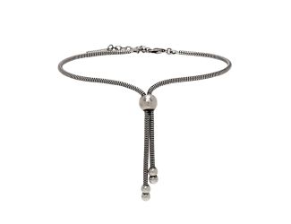 Saint Laurent Silver Bolo Tie Bracelet Large