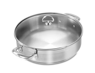 Induction 21 Stainles Steel 5 qt. Sauteuse with Glass lid