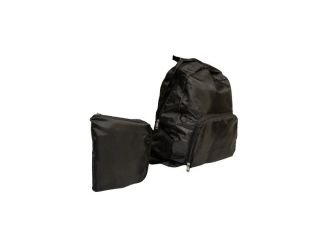 Fold Away Backpack in Black