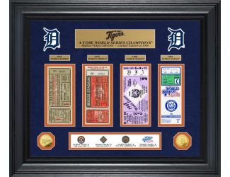 Detroit Tigers World Series Deluxe Gold Coin & Ticket Collection