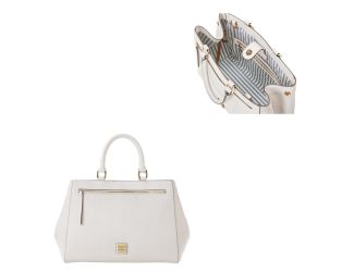 Saffiano Zip Satchel