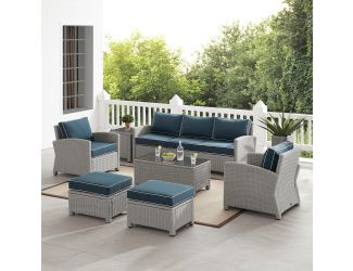 Bradenton 7Pc Outdoor Wicker Sofa Set