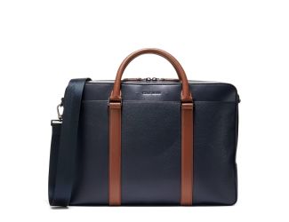 Triboro Briefcase - Navy/British Tan