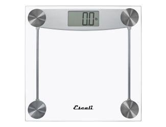 Escali - Glass & Chrome Bathroom Scale