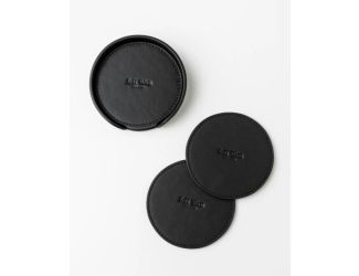 Genuine Leather Coaster Set