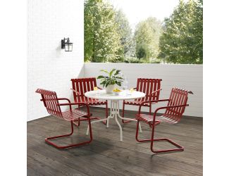 Gracie 5Pc Outdoor Metal Dining Set