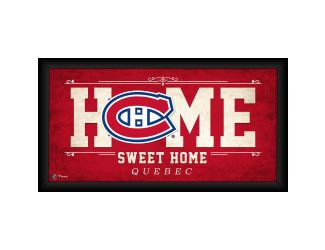 10" x 20" Home Sweet Home Framed Collage - Montreal Canadiens