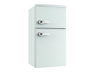 3.0 Cubic Foot Retro Compact Refrigerator w/ Freezer Seafoam