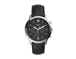 Men's Neutra Chronograph Black Leather Watch