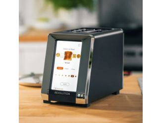 R180 Connect InstaGLO Touchscreen Toaster Matte Black/Chrome