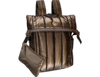 Metallic Quilted Backpack Size 18"