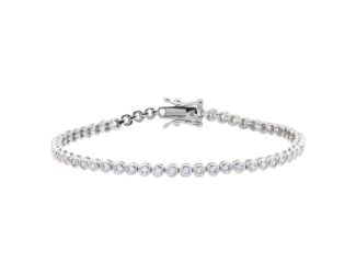 Bezel Tennis Bracelet Size 6.5"