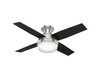 Dempsey 44" Low Profile Ceiling Fan Brushed Nickel