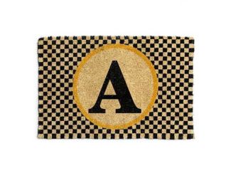 Monogrammed "V" Entrance Mat