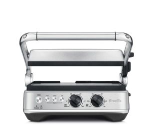 Sear and Press Indoor Electric Smokeless Grill with Reversible Plates and Independent Temperature Co