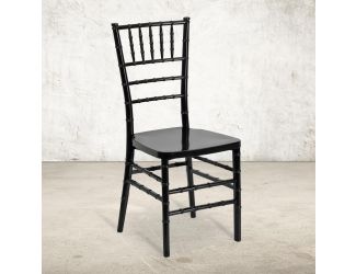 Black Resin Stacking Chiavari Chair - Hospitality and Event Seating