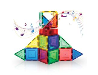 Magnetic Tiles with Rotating Music Box