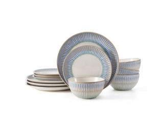Hensley Blue 12pc Dinnerware Set