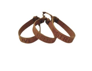 Leather stamped Bracelet