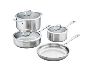 Spirit 3-Ply 7pc Stainless Steel Cookware Set
