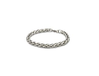 9" Stainless Steel Wheat Link Men's Bracelet