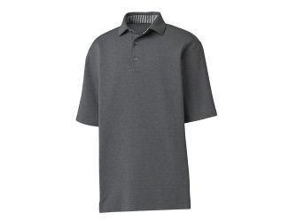 ProDry Performance Solid Lisle Polo-Heather Charcoal-MD