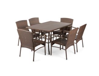 Simplicity Collection 7-Piece Outdoor Dining Set
